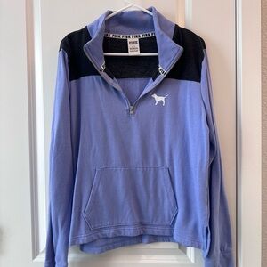 Victoria's Secret PINK Purple Quarter-Zip Pullover